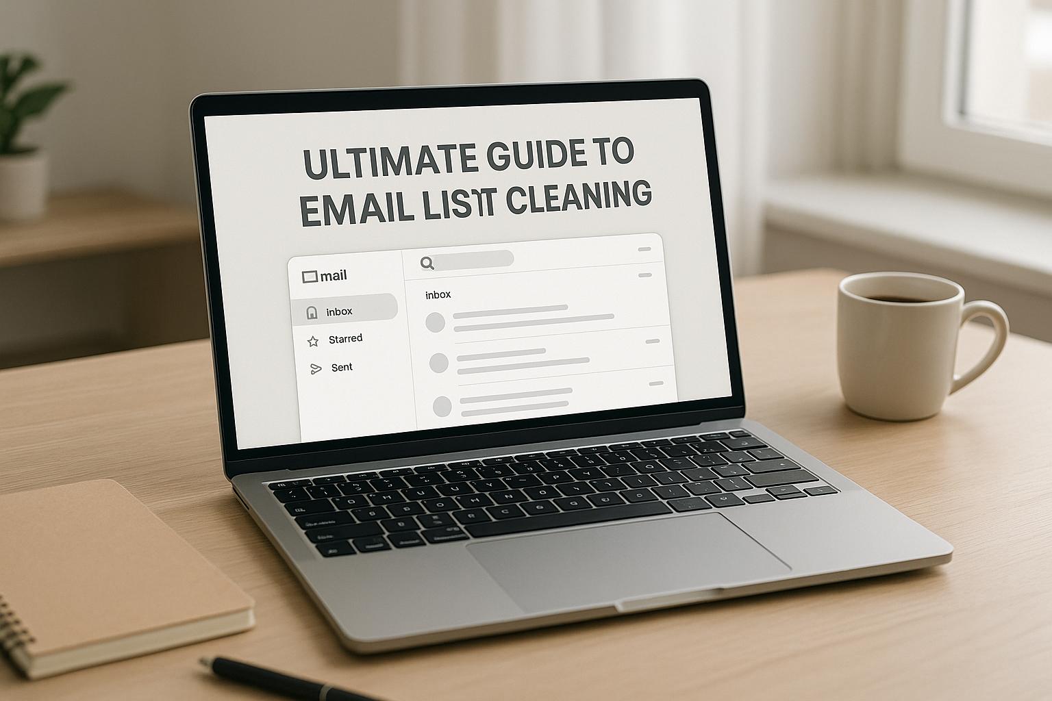 Email marketing professional reviewing subscriber engagement metrics to identify inactive contacts and improve deliverability rates