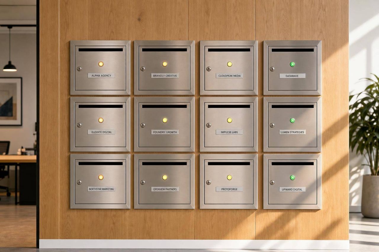 Agency team managing multiple cold email client accounts with separate infrastructure